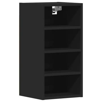 Hanging Cabinet Black 30x29.5x60 cm - Optimize Kitchen Space