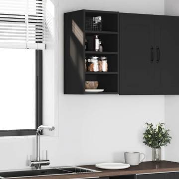 Hanging Cabinet Black 30x29.5x60 cm - Optimize Kitchen Space