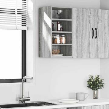 Hanging Cabinet Grey Sonoma | 30x29.5x60 cm | Durable Storage