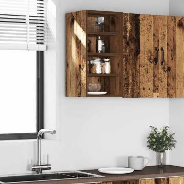 Hanging Cabinet Old Wood 30x29.5x60 cm - Durable Storage