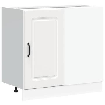 Kalmar White Kitchen Base Cabinet - Durable & Spacious