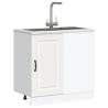 Kalmar White Kitchen Base Cabinet - Durable & Spacious