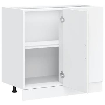 Kalmar White Kitchen Base Cabinet - Durable & Spacious