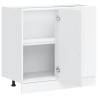 Kalmar White Kitchen Base Cabinet - Durable & Spacious