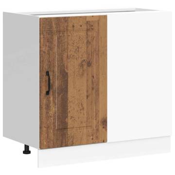 Kitchen Base Cabinet Kalmar - Old Wood, Engineered Wood Storage