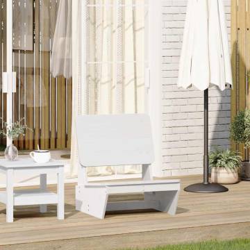 Garden Chair White - Solid Pine Wood | Durable & Rustic