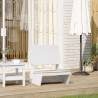  Garden Chair White 60x64x70.5 cm Solid Wood Pine Colour white Quantity in Package 1 Cushion included no Material solid pine wood 