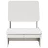 Garden Chair White - Solid Pine Wood | Durable & Rustic