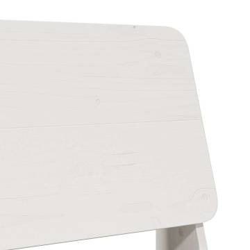 Garden Chair White - Solid Pine Wood | Durable & Rustic