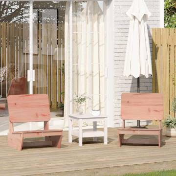 Garden Chairs 2 pcs - Solid Douglas Wood - Hipomarket UK