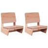 Garden Chairs 2 pcs - Solid Douglas Wood - Hipomarket UK