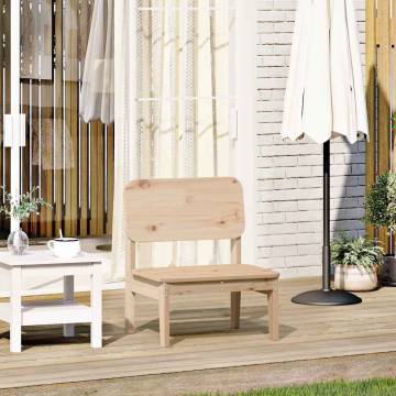 Solid Pine Garden Chair - Rustic Charm & Comfort | HipoMarket