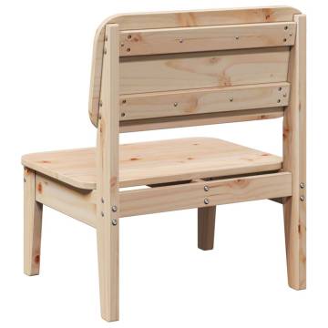 Solid Pine Garden Chair - Rustic Charm & Comfort | HipoMarket