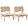 Garden Chairs 2 pcs - Solid Pinewood for Outdoor Relaxation