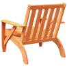 Garden Adirondack Chair - Wax Brown Solid Wood Pine