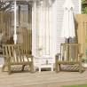  Garden Adirondack Chairs 2 pcs 75x77x77 cm Impregnated Wood Pine Colour natural impregnated Quantity in Package 2 