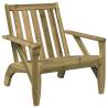 Buy Garden Adirondack Chairs - 2 pcs Pine Wood Set