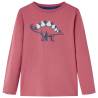 Kids' T-shirt with Long Sleeves Dark Red 104 Colour dark red Size 104 (3-4y) 