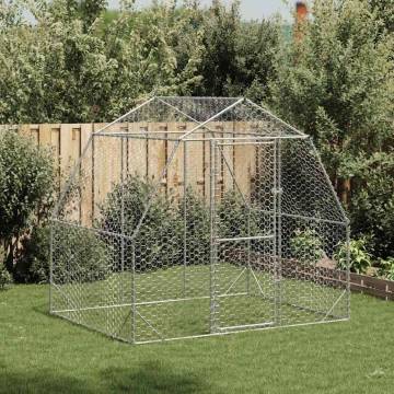 Chicken Run 2.5x2x2.25m Galvanised Steel - Durable & Safe