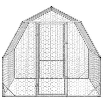 Chicken Run 2.5x2x2.25m Galvanised Steel - Durable & Safe