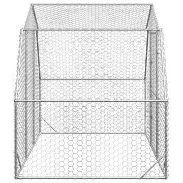 Chicken Run 2.5x2x2.25m Galvanised Steel - Durable & Safe