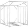 vidaxL Firewood Rack with Rain Cover | Durable Galvanised Steel