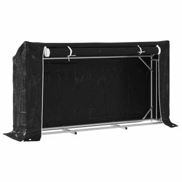 vidaxL Firewood Rack with Rain Cover - Durable Storage Solution