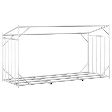 vidaxL Firewood Rack with Rain Cover - Durable Galvanised Steel