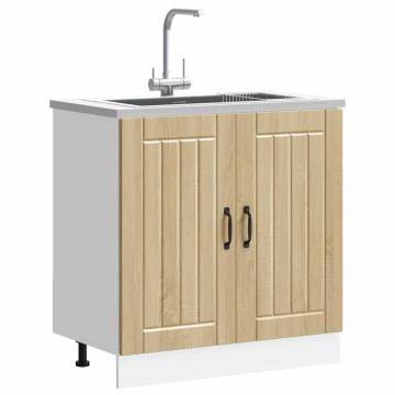 Sink Base Cabinet Lucca in Sonoma Oak - Durable & Spacious