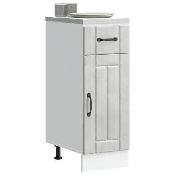 Kitchen Base Cabinet Lucca - Concrete Grey - Durable & Stylish