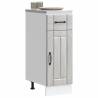 Lucca Grey Sonoma Kitchen Base Cabinet - Durable Wood Design