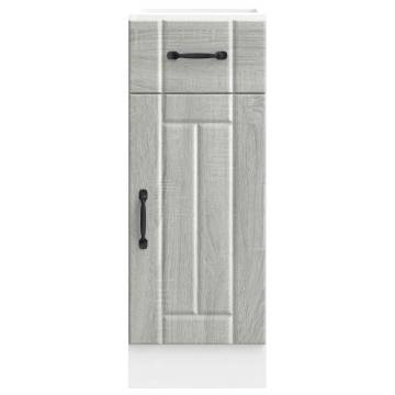 Lucca Grey Sonoma Kitchen Base Cabinet - Durable Wood Design