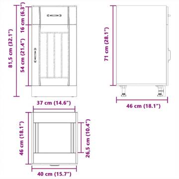 Lucca Black Kitchen Base Cabinet | Durable Storage Solution