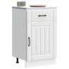  Kitchen Base Cabinet Lucca White Engineered Wood Colour white Quantity in Package 1 Model 1x bottom cabinet (1 door 1 drawer) 50 cm Number of 