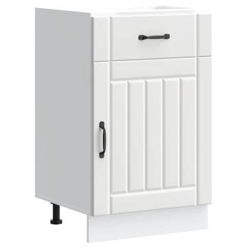 Kitchen Base Cabinet Lucca White - Stylish & Durable Storage