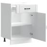 Kitchen Base Cabinet Lucca White - Stylish & Durable Storage