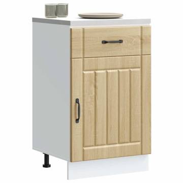 Kitchen Base Cabinet Lucca - Sonoma Oak, Engineered Wood