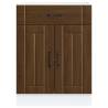 Kitchen Base Cabinet Lucca Brown Oak - Durable & Stylish