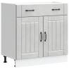 Kitchen Base Cabinet Lucca - Concrete Grey Engineered Wood