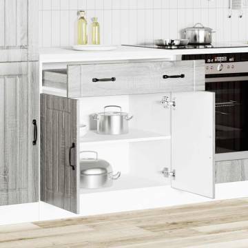 Kitchen Base Cabinet Lucca Grey Sonoma - Stylish Storage Solution