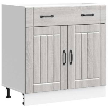 Kitchen Base Cabinet Lucca Grey Sonoma - Stylish Storage Solution