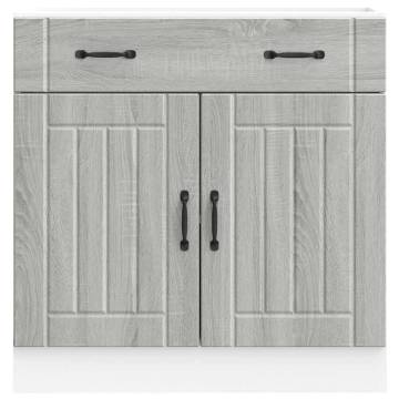 Kitchen Base Cabinet Lucca Grey Sonoma - Stylish Storage Solution