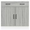 Kitchen Base Cabinet Lucca Grey Sonoma - Stylish Storage Solution