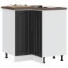  Kitchen Corner Base Cabinet Lucca Black Engineered Wood Colour black Quantity in Package 1 Model corner cabinet 75.5 cm Number of 