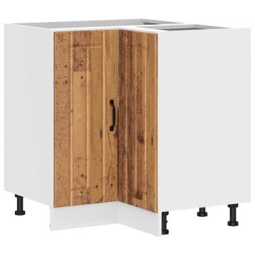 Kitchen Corner Base Cabinet Lucca - Old Wood Engineered Wood