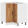 Kitchen Corner Base Cabinet Lucca - Old Wood Engineered Wood