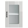 Lucca High Gloss White Kitchen Wall Cabinet with Glass Door