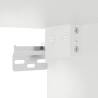 Lucca High Gloss White Kitchen Wall Cabinet with Glass Door