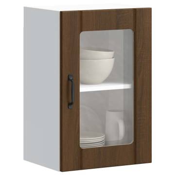 Stylish Kitchen Wall Cabinet Lucca Brown Oak - Space Saver