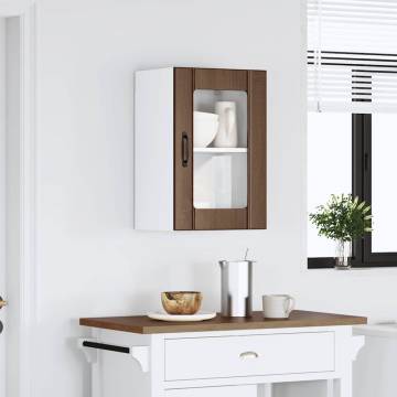 Stylish Kitchen Wall Cabinet Lucca Brown Oak - Space Saver